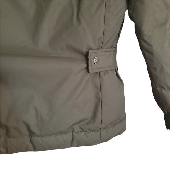 Columbia Army Green Down Feather Winter Removable Hood Puffer Jacket Sz. M - Picture 6 of 11
